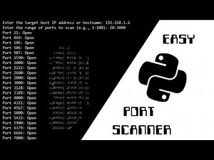 EASY Port Scanner w/Python