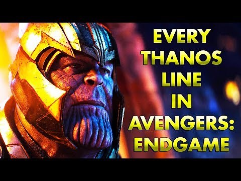 Every Thanos Line in AVENGERS: ENDGAME (2019) Supercut [HD]
