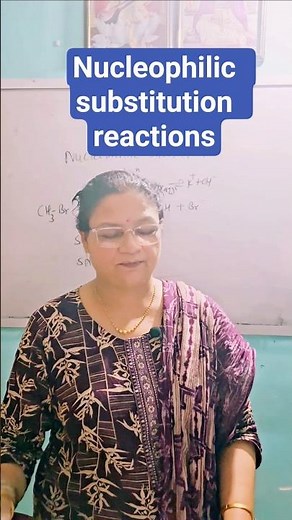 Nucleophilic Substitution Reactions Made Easy 🔁 | SN1 & SN2 in 60 Seconds!#chemistry #trending #yt