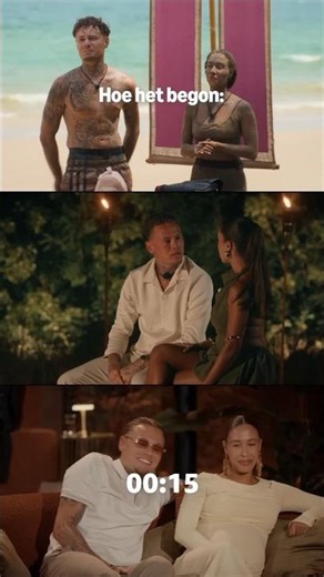 Hoe het ging vs. hoe het nu gaat tussen Naomi en Jay 👀 #TemptationIslandBenelux