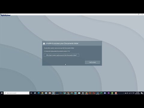Why does Lumion need access to your computer's Documents folder | Unable to access document folder