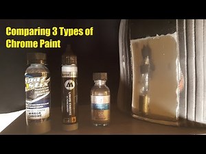 Adding Chrome to 3D Prints: Comparing Alclad II, Spaz Stix, and Molotow Chrome Paints