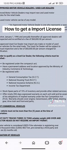 How to get an import license.
