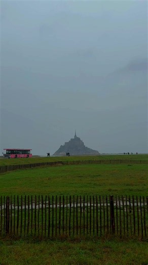 Paris Castle View: A Dark Fantasy Scene in the Rain
