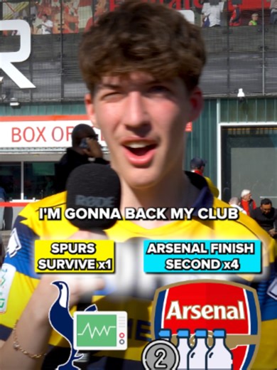 What would be worse for Arsenal fans: Spurs surviving relegation or them finishing second in the Premier League? 😅 (w/ @milesaddy) #arsenal #arsenalfc #premierleague #prem #spurs