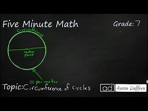 7th Grade Math Circumference of Circles