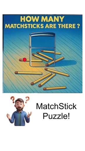 How Many Matchsticks Are There? #matchstickpuzzle #puzzle