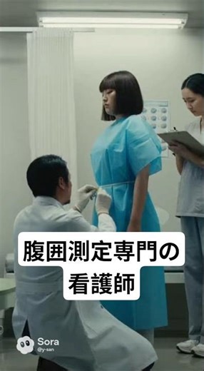 架空職業密着 腹囲測定専門の看護師