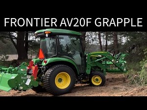 Trying the Frontier AV20F Grapple on Our John Deere 3033R | First Use + Honest Review