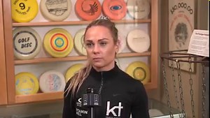 Kristin Tattar lost ground to Paige Pierce during a rainy round 3, but managed to hold on to a share of the lead with an eagle on hole 18 heading into Championship Sunday. ☔️ #pdga #discgolf #pdgachampionscup | Professional Disc Golf Association