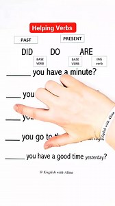Practice using helping Verbs DID - DO - ARE #englishlesson #verbs #englishwithalina #easyenglish #ESL #English #HELPINGVERBS #improveyourenglish #basicenglish #beginnerESL #grammar #learning #learning #eslteacher #viral #videolesson #Easy #learn #speakenglishonlinelessons #learnonline #OnlineLearning #teacher #teaching #TESOL | English With Alina