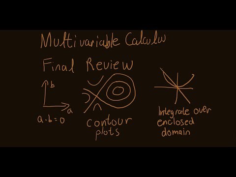 Multivariable Calc Final Exam Review
