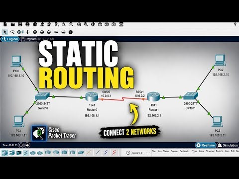 How to Configure Static Routing Between Two Networks in Packet Tracer | Part 8