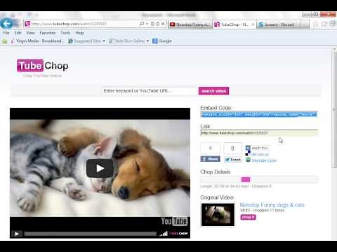 Embedding a section of a YouTube Video in PowerPoint