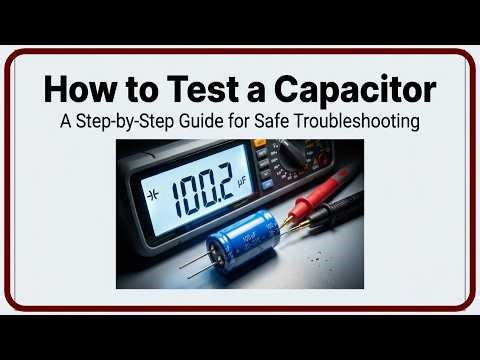How to Safely Test a Capacitor Using a Multimeter (Step-by-Step)