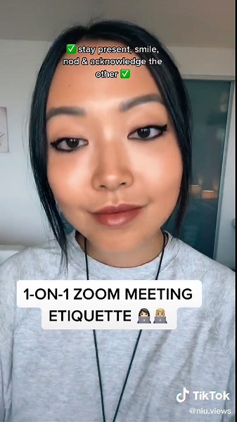 remember how big & clear your face will be on the other person’s screen! 👀 #learnontiktok #FeelingGood #tiktoktaughtme #pov #zoommeeting #toronto