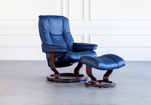 Stressless Mayfair Classic Swivel Leather Recliner | ScanDesigns Furniture