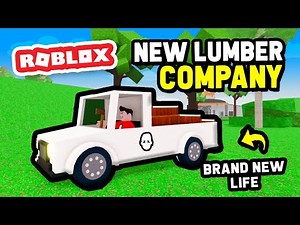 Starting a NEW LIFE and Building a LUMBER BUSINESS in Roblox Lumberjack Life