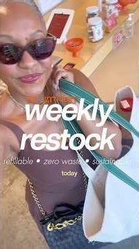 The Only In-Store Grocery Shopping I do These Days - My Grocery Restock!🫶🏾😍🛒 #sustainableliving