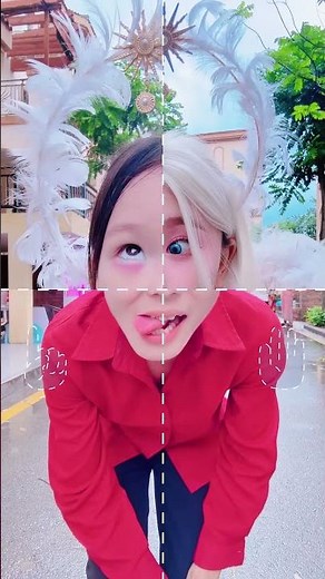 来和天使一起拍合照吧。#cosplay #funny