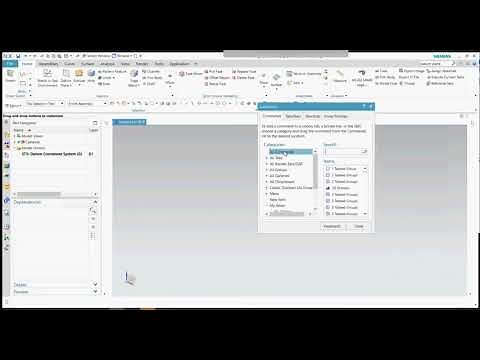 NX interface Part-1: NX Ribbon Bar Customization- Create Tabs, Groups & Add Command #NXcustomization