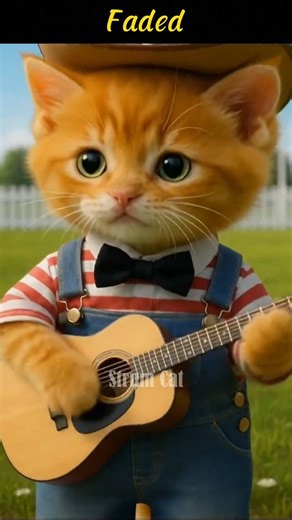 Strum Cat - Faded (Cover) #shorts #cat
