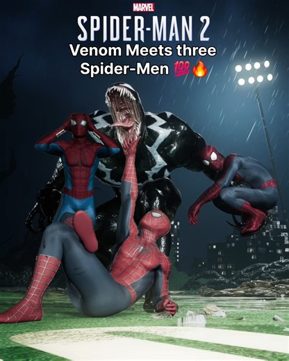 When Two Spider-Men Meet Venom and Amazing Spider-Man 💯🔥 PS5 #spiderman
