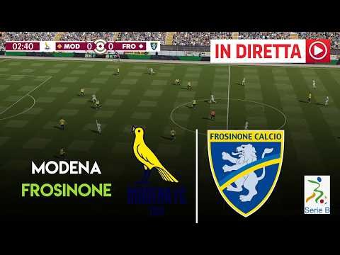 🔴 IN DIRETTA : Modena - Frosinone I Serie B 2025/26 I partita in diretta - Simulazione eFootbal