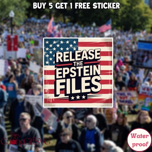 Release the Epstein Files Sticker Magnet Political Protest Decal Patriotic Activist Car Bumper Waterproof - Etsy Canada