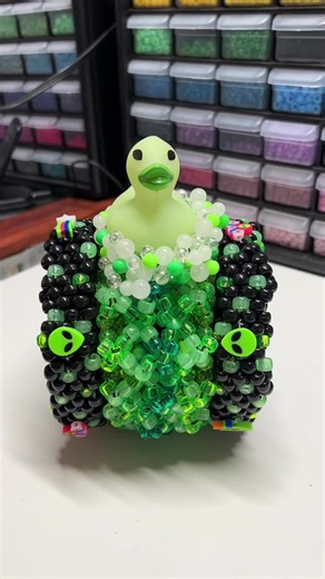 Space Alien Rubber Ducky Cuff Showcase