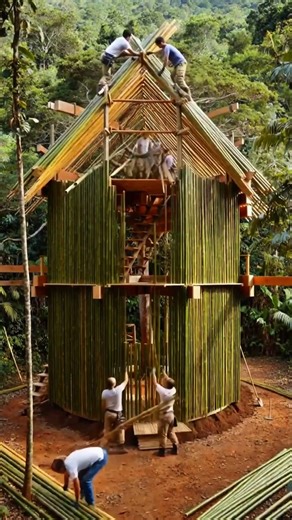 Building a Modern Treehouse Sanctuary! 🌳✨ #architecture #satisfying #usa #dreamhome