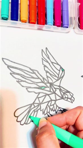 Eagle #asmr #satisfyling #art #lishayasmr