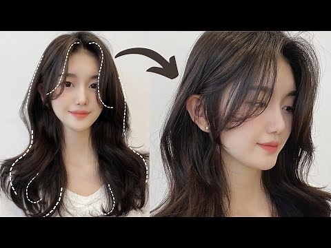 KOREAN CURTAIN BANGS TUTORIAL | Trendiest Hairstyle 2022❕