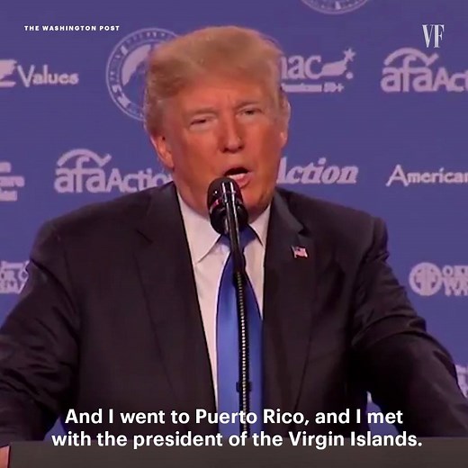 Trump said he met with the president of the Virgin Islands. . .forgetting that he's president of the Virgin Islands. | Vanity Fair