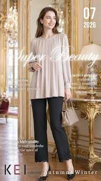 SUPER BEAUTY S2624001 Scalloped Hem Embroidered Pants (Gray, Black, Navy, Pink) ¥17,600 IN