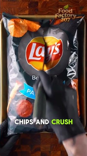 How To Make Super Crunchy Barbecue Potato Chip Fried Shrimp"#ShrimpRecipe#CrunchyFood#CookingShorts