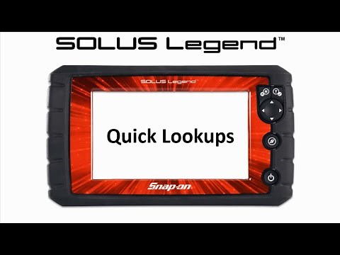 Quick Lookups: SOLUS Legend™ (Pt. 5/10) | Snap-on Training Solutions®