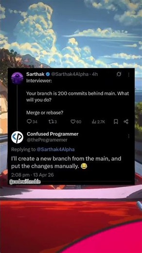 💀 When You're 200 Commits Behind Main 😂😂😂😂. #programming #coding #funny #memes #ai #trending