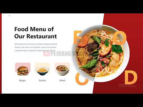 FREE powerpoint templates animation Food & Resto | Animated PowerPoint Presentation Slide Template