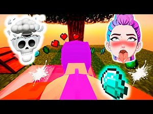 I Gave Jenny-RUMI Tyan a Diamond in Minecraft Skyblock… THIS HAPPENED