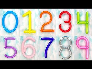 Learn Balloon Numbers! Balloon Decoration DIY | Tutorial