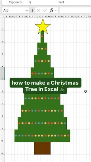Grant Huang on Instagram: "just comment “PRO” below for more Excel tips & tricks ⤵️ Who needs ornaments when you have Excel? 🎄 Yes… this entire Christmas tree was made inside a spreadsheet. If Excel can do this, imagine what it can do for your reports, dashboards, and daily work. If you love fun (but secretly powerful) Excel tricks like this, just comment “PRO” below and I’ll send you more tips & automations ⚡👇🏼 #excel #exceltricks #exceltips"