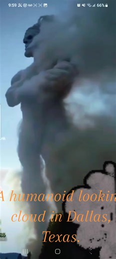 Humanoid Cloud Formation Over Dallas, Texas