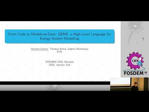 From Code to Models-as-Data: GEMS, a High-Level Language for Energy System Modeling