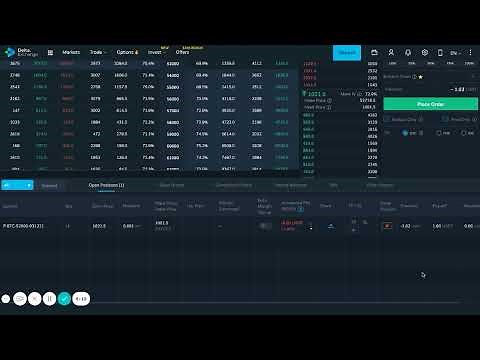 Delta Exchange Options Walkthrough - Desktop