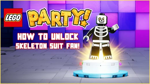 LEGO party! How to unlock skeleton suit fan
