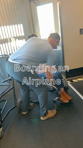 Watch me board an airplane! I might be paralyzed, but I am not so paralyzed. #notsoparalyzed | Meg Johnson