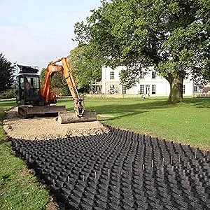 2 Inch Thick Gravel Stabilizer Grid Mud Slope Control Driveways Geogrid Ground Stabilizer, Foldable Telescopic Gravel Stabilizer Grid，for Driveway Walkway DIY Patio, Parking Lot ( Color : W X L , Size