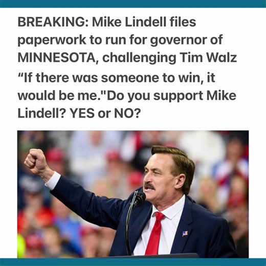 BREAKING: Mike Lindell files paperwork to run for governor of MINNESOTA, challenging Tim Walz “If there was someone to win, it would be me.