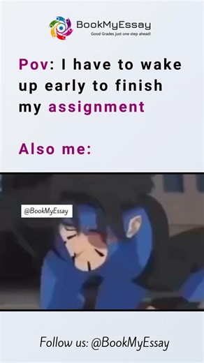 POV: I Have to Wake Up Early to Finish My Assignment 😩📚